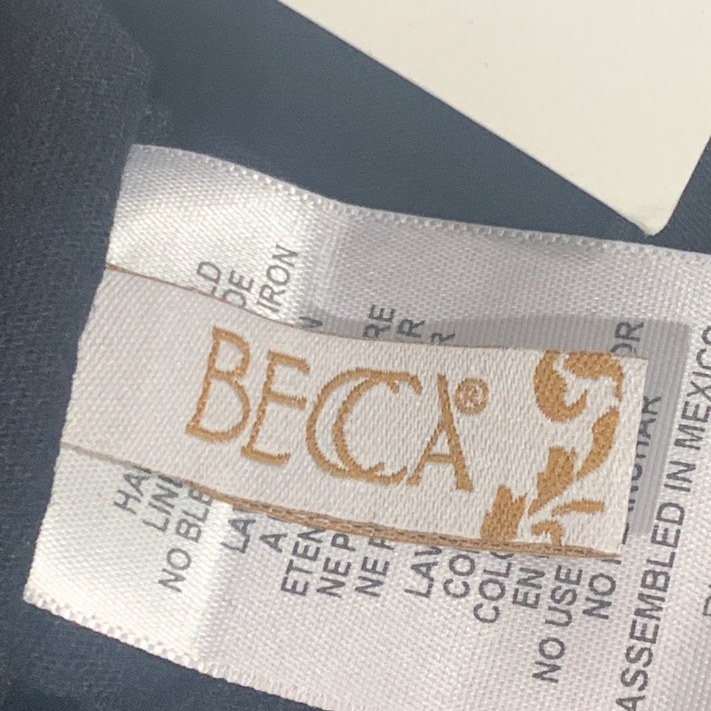 BECCA Resortwear Black Wide Leg V Neck Sleeveless Jumpsuit Romper Beach Lounge S - Picture 4 of 10